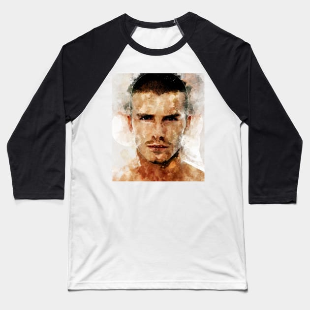 david beckham football Baseball T-Shirt by nonagobich